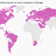 Citizens of these countries require no visa to vacation in Georgia.